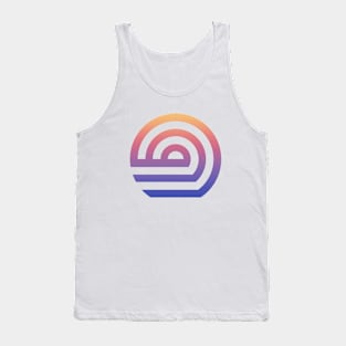 Geometric pastel abstract minimal ombre Tank Top